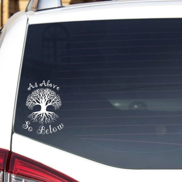 As Above So Below Tree Of Life Vinyl Decal - Picture 1 of 4